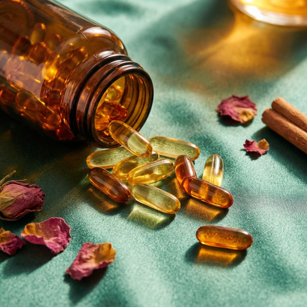 Supplement capsules with botanicals
