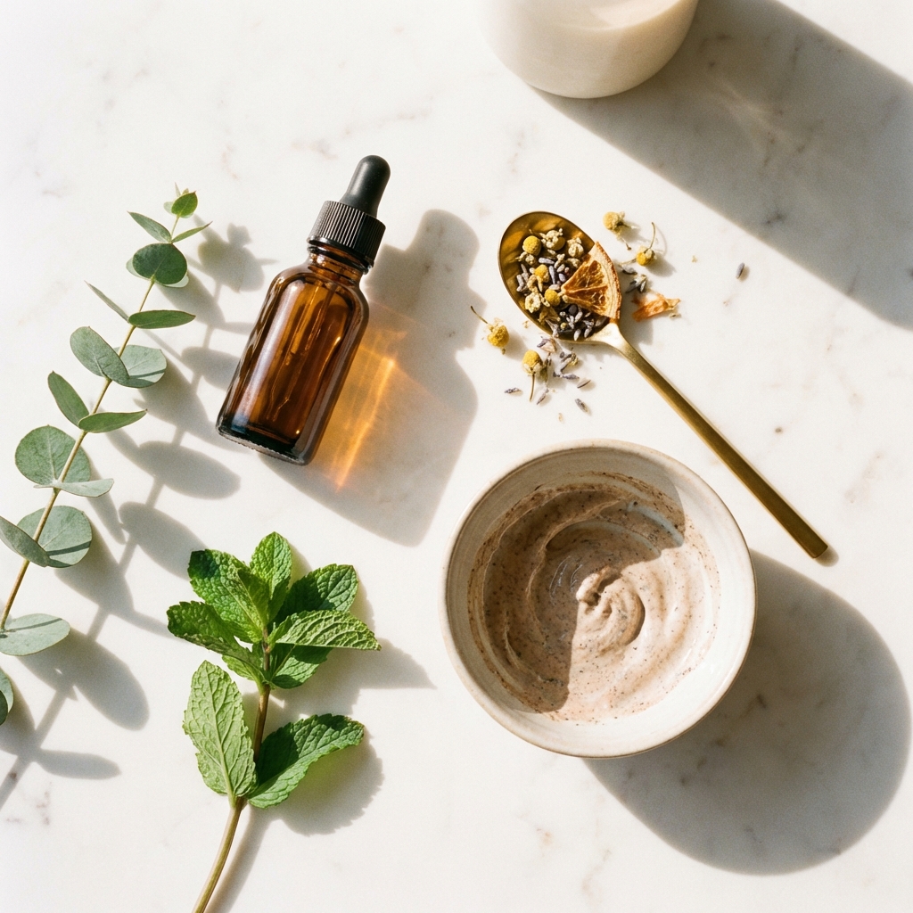 Morning ritual flat lay